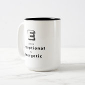 Exceptional E - Personalized Luxury Praise Mug ツートーンマグカップ (正面左)