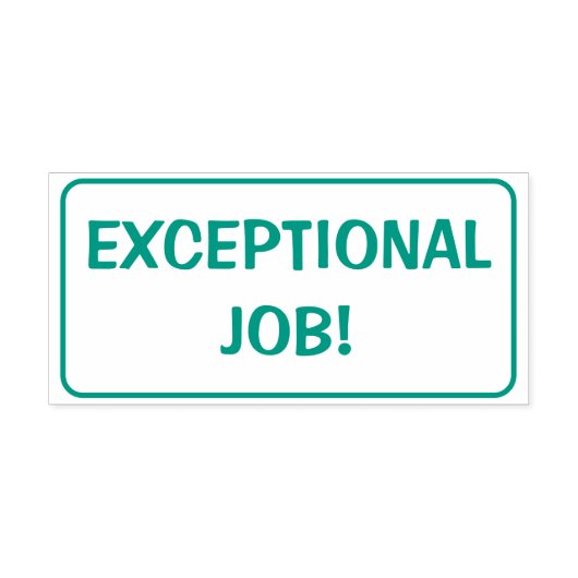"EXCEPTIONAL JOB!" (すばらしい仕事) はんこ (デザイン)