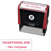 "EXCEPTIONAL JOB!" +チューターカスタム名 セルフインキングスタンプ (インサイチュ)