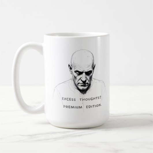 Excess Thoughts? プレミアムエディション コーヒーマグカップ (左)