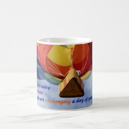 Exchange a Day of Your Life Coffee Mug コーヒーマグカップ (中央)