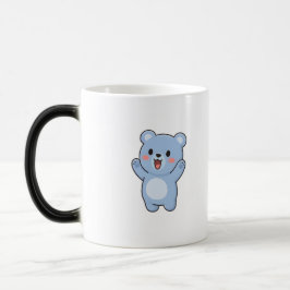 Excited Bear Minimal Kawaii Style モーフィングマグカップ