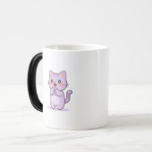 Excited Cat Cute Cartoon Character モーフィングマグカップ (正面左)