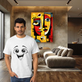 Excited Face | Saturday Mood Minimal Design Tシャツ