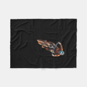 Exciting Mountain Biking Adventure Sports  フリースブランケット (正面(横))