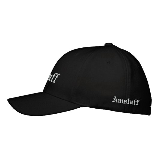 exclusive amstaff cap 刺繍入りキャップ (左)