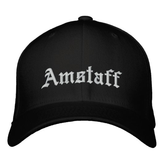 exclusive amstaff cap 刺繍入りキャップ (正面)