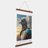 Exclusive Digital Download: Steampunk Owl Art (Hig 吊り下げ型タペストリー (傾斜あり)