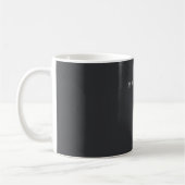 Exclusive Personal Classical Black White Own Name コーヒーマグカップ (左)