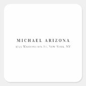 Exclusive Personal Modern Add Name スクエアシール (正面)