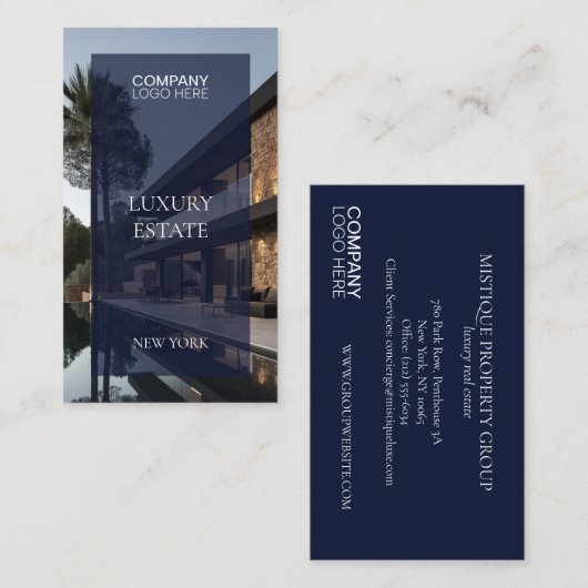 Exclusive Real Estate Property photo professional 名刺 (正面/裏面)