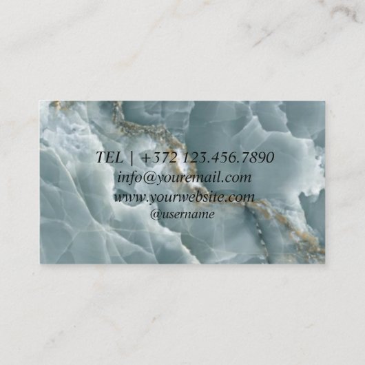 Exclusive Tiles Black Luxury  Natural Materials 名刺 (裏面)