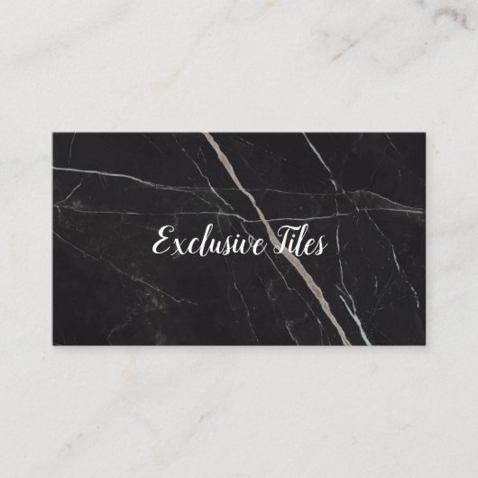 Exclusive Tiles Black Luxury  Natural Materials 名刺 (正面)