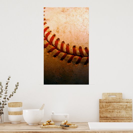 Exclusive Unique Baseball Artwork Poster ポスター (キッチン)