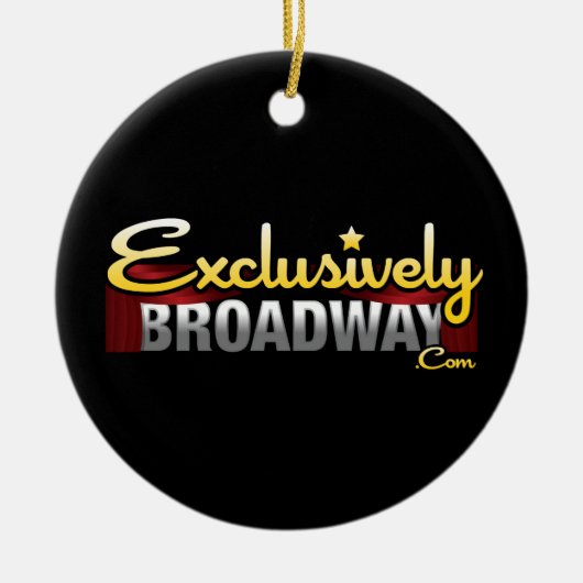 ExclusivelyBroadway.com セラミックオーナメント (正面)