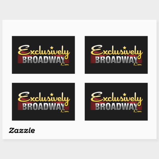 ExclusivelyBroadway.com 長方形シール (シート)