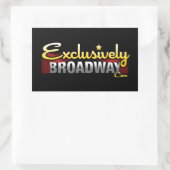 ExclusivelyBroadway.com 長方形シール (バッグ)
