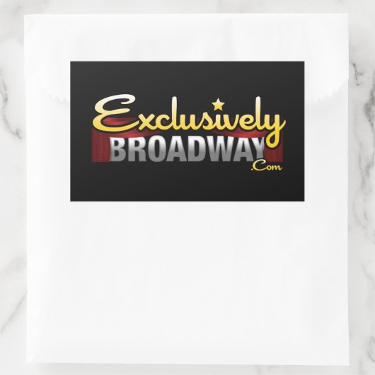 ExclusivelyBroadway.com 長方形シール (バッグ)