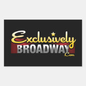 ExclusivelyBroadway.com 長方形シール (正面)