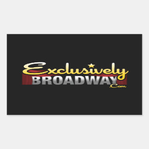ExclusivelyBroadway.com 長方形シール