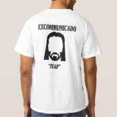 EXCOMMUNICADO John Wickホワイト/ブラックTシャツ Tシャツ (裏面)