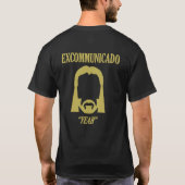 EXCOMMUNICADO John Wick – ブラック/金ゴールド Tシャツ (裏面)