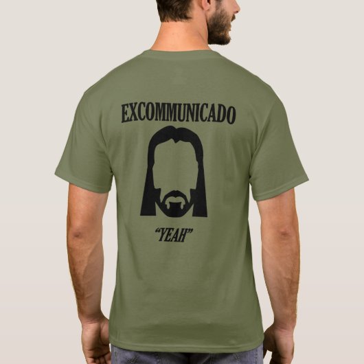 EXCOMMUNICADO John Wick Olive/Black T-Shirt Tシャツ (裏面)