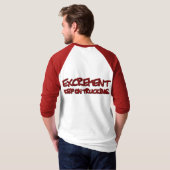 excrement_baseball 3/4tee tシャツ (裏面フル)