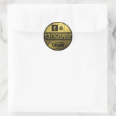 excrement_Sticker ラウンドシール (バッグ)