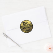 excrement_Sticker ラウンドシール (封筒)
