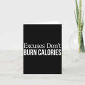 Excuses Don't Burn Calories - カード (正面)
