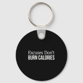 Excuses Don't Burn Calories -  キーホルダー (正面)