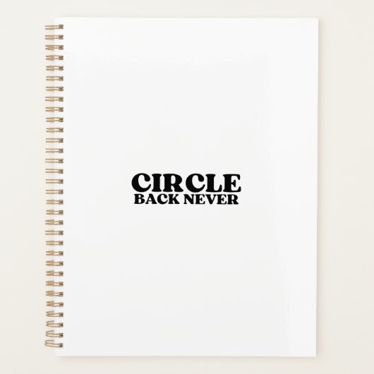 Execution Architect | Circle Back Never Planner プランナー手帳 (正面)