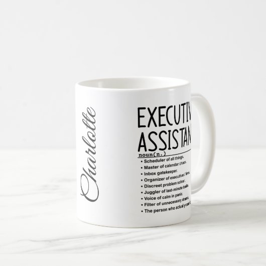 Executive assistant コーヒーマグカップ (正面右)