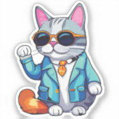 executive cat シール (正面)
