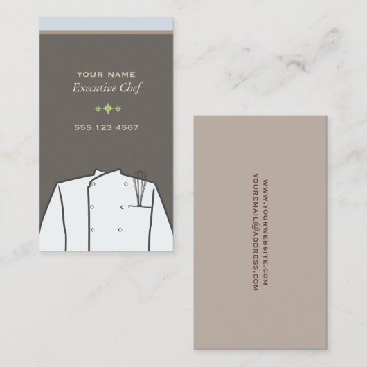 Executive Chef名刺 名刺 (正面/裏面)