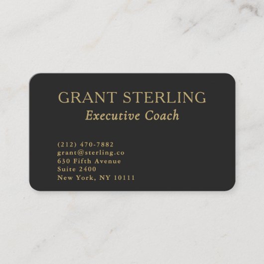 Executive Coach QR Code Professional 名刺 (正面)