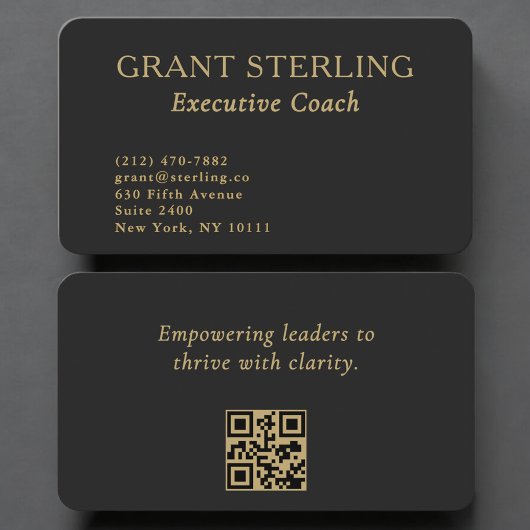 Executive Coach QR Code Professional 名刺