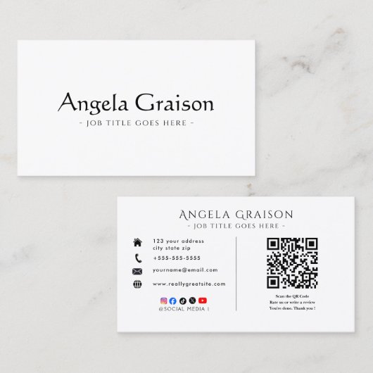 Executive Director Business Card  名刺 (正面/裏面)