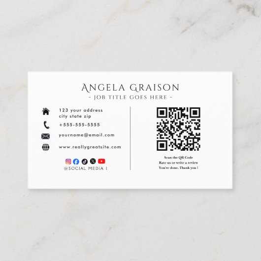 Executive Director Business Card  名刺 (裏面)