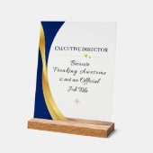 Executive Director Office Quote Acrylic Sign アクリルサイン (傾斜)