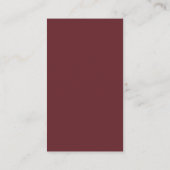 Executive Edge Business Card、Burgundy 名刺 (裏面)