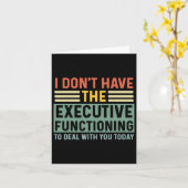Executive Function おもしろい Adhd Women Kids Asd Add A カード (黄色い花)