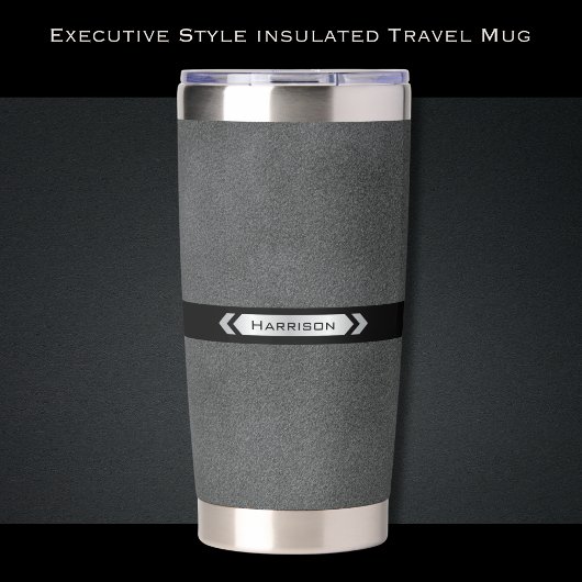 Executive Gray Office Travel Mug 保温保冷タンブラー