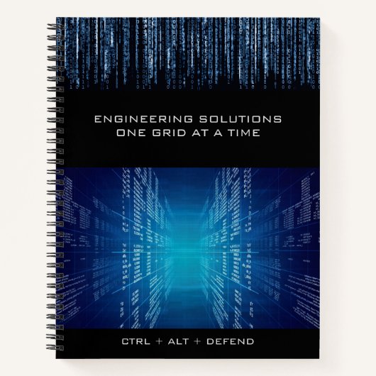 Executive Technical Cyber Graph Paper Notebook ノートブック (正面)