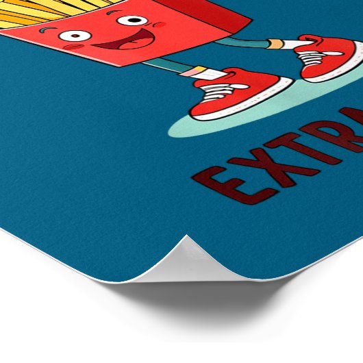 Exercise I Thought You Said Extra Fries Funny Quot ポスター (角)