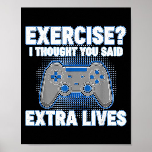 Exercise I Thought You Said Extra Lives Funny Game ポスター (正面)