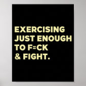 Exercising Just-enough To Fck &amp; Fight Funny (o ポスター (正面)