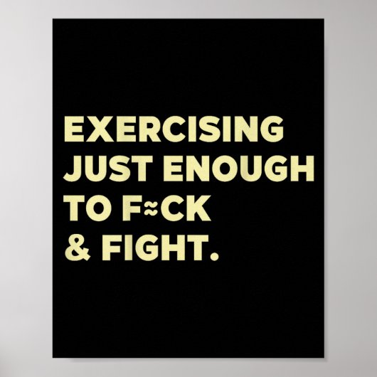Exercising Just-enough To Fck &amp; Fight Funny (o ポスター (正面)