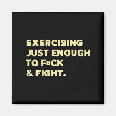 Exercising Just-enough To Fck &amp; Fight Funny (o マグネット (正面)